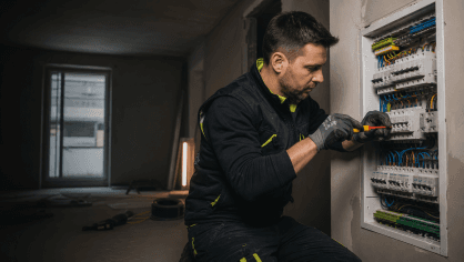 Protipožární ucpávky — detail realizace